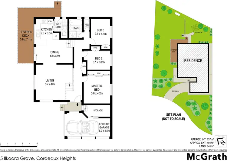 Floorplan of Homely house listing, 5 Ilkoara Grove, Cordeaux Heights NSW 2526