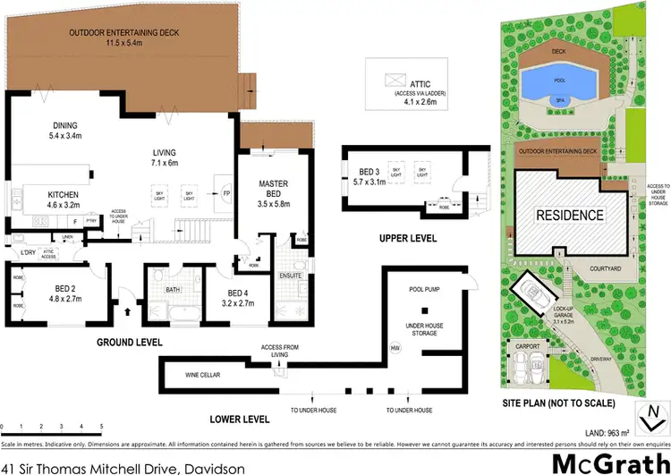 Floorplan of Homely house listing, 41 Sir Thomas Mitchell Drive, Davidson NSW 2085