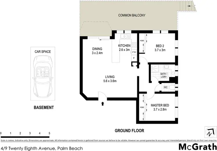 Floorplan of Homely apartment listing, 4/9 Twenty Eighth Avenue, Palm Beach QLD 4221