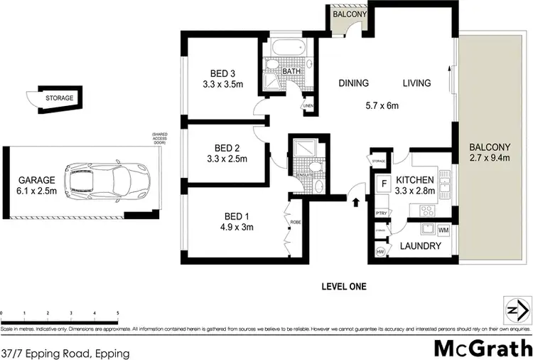 Floorplan of Homely apartment listing, 37/7 Epping Road, Epping NSW 2121