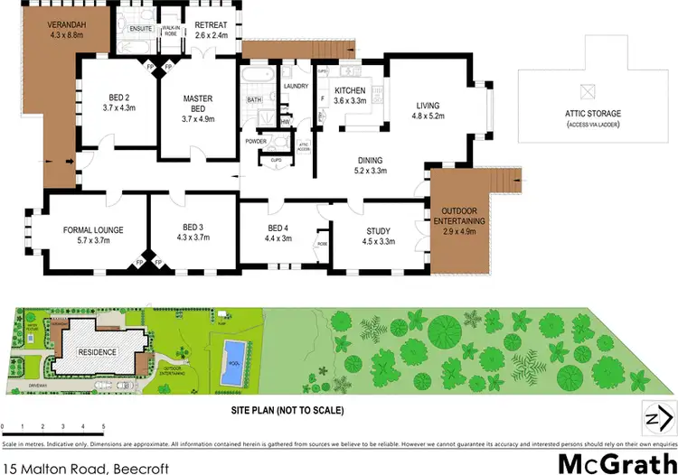 Floorplan of Homely house listing, 15 Malton Road, Beecroft NSW 2119