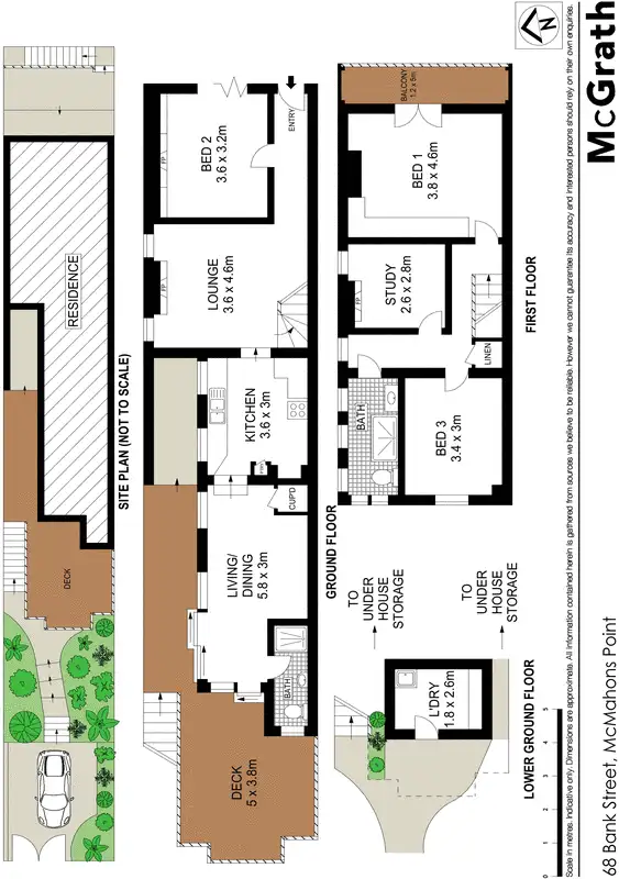 Floorplan of Homely house listing, 68 Bank Street, Mcmahons Point NSW 2060