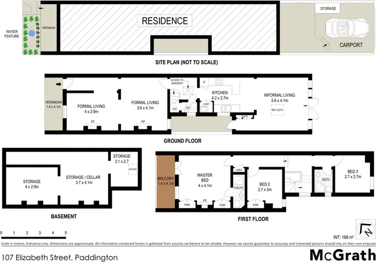 Floorplan of Homely house listing, 107 Elizabeth Street, Paddington NSW 2021