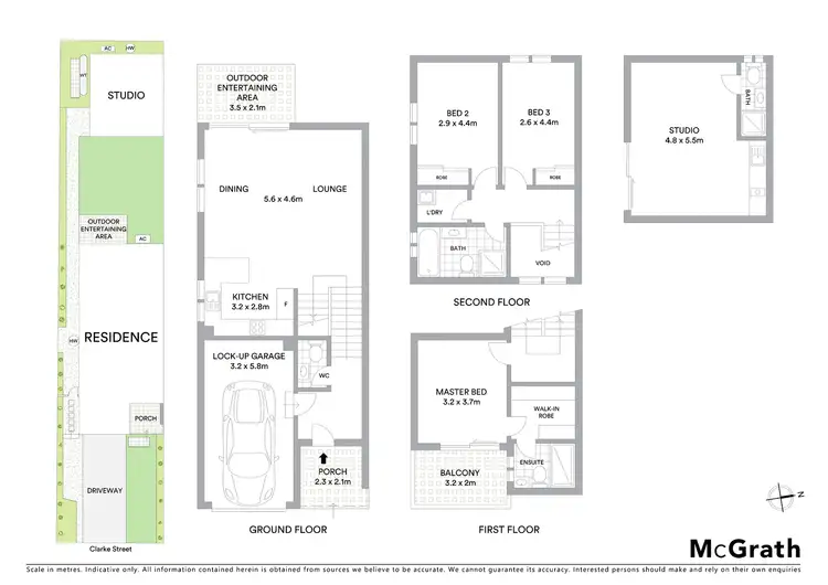 Floorplan of Homely semi-detached listing, 100A Clarke Street, Bass Hill NSW 2197