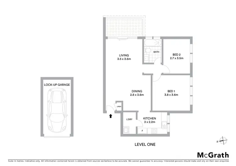 Floorplan of Homely apartment listing, 3/83 Albert Street, Hornsby NSW 2077