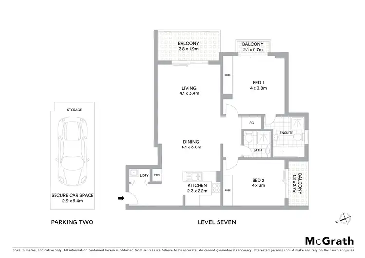 Floorplan of Homely apartment listing, 111/14 Thomas Street, Waitara NSW 2077
