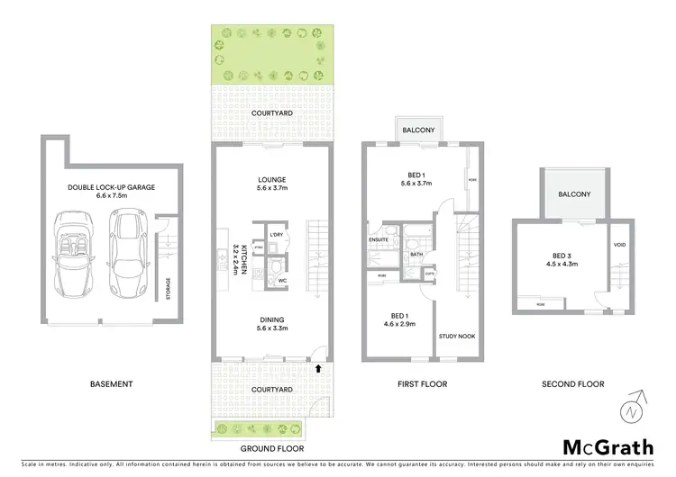 Floorplan of Homely townhouse listing, 46/34 Bay Street, Botany NSW 2019