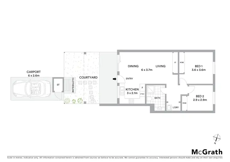 Floorplan of Homely apartment listing, 7/18 Whitmore Crescent, Watson ACT 2602