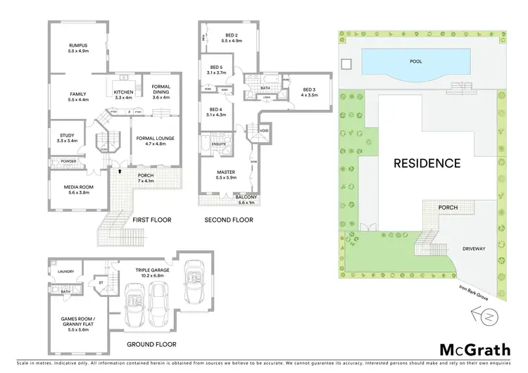 Floorplan of Homely house listing, 10 Iron Bark Grove, Bella Vista NSW 2153