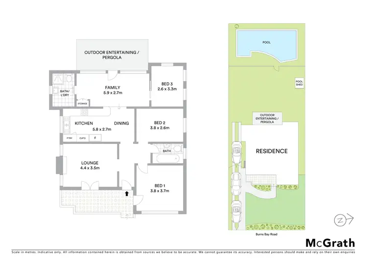 Floorplan of Homely house listing, 253 Burns Bay Road, Lane Cove NSW 2066