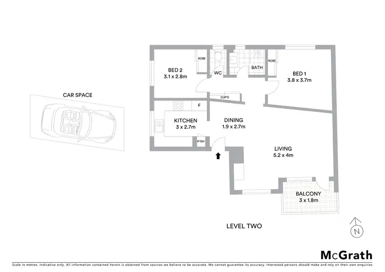 Floorplan of Homely apartment listing, 6/69 The Esplanade, Mosman NSW 2088