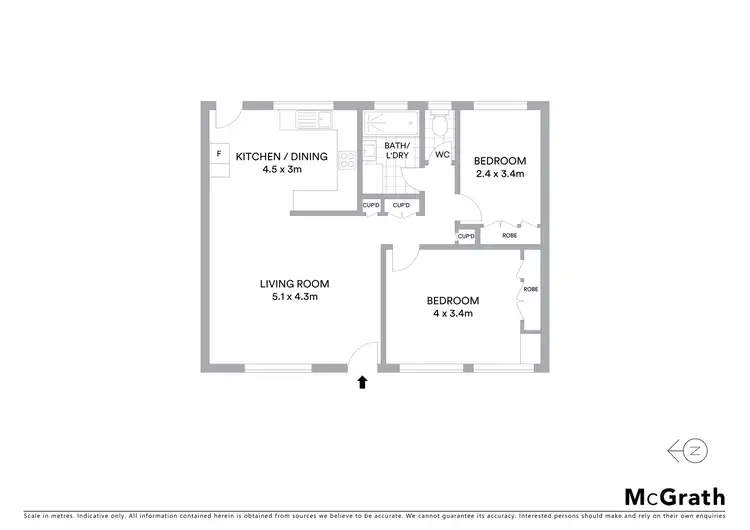 Floorplan of Homely unit listing, 3/22 Taunton Street, Annerley QLD 4103