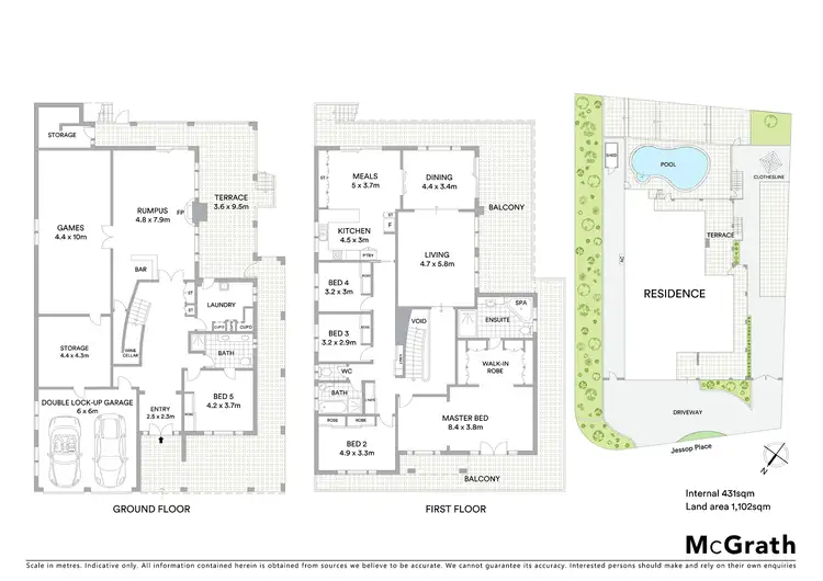 Floorplan of Homely house listing, 1 Jessop Place, Fadden ACT 2904
