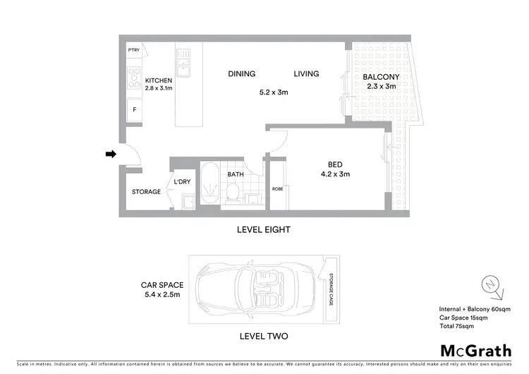 Floorplan of Homely apartment listing, 804/53 Hill Road, Wentworth Point NSW 2127