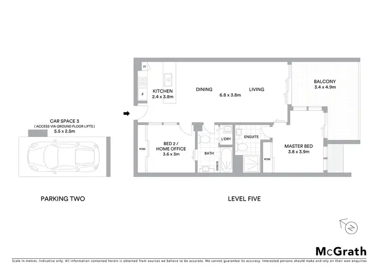 Floorplan of Homely apartment listing, 53/30 Macrossan Street, Brisbane QLD 4000