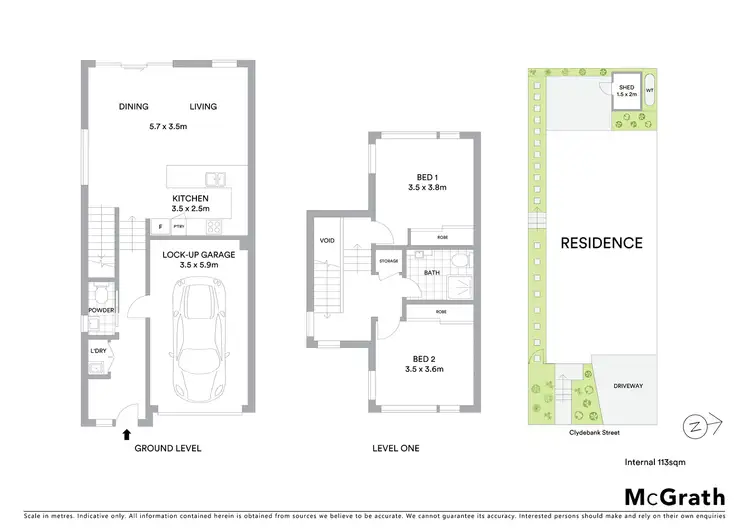 Floorplan of Homely townhouse listing, 13 Clydebank Street, Greensborough VIC 3088