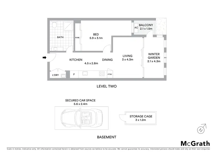 Floorplan of Homely apartment listing, 205/42A Formosa Street, Drummoyne NSW 2047