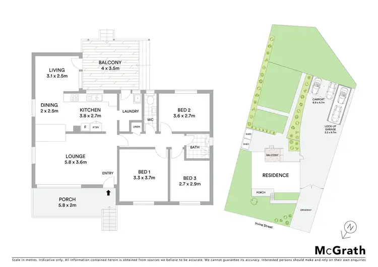 Floorplan of Homely house listing, 111 Irvine Street, Watson ACT 2602