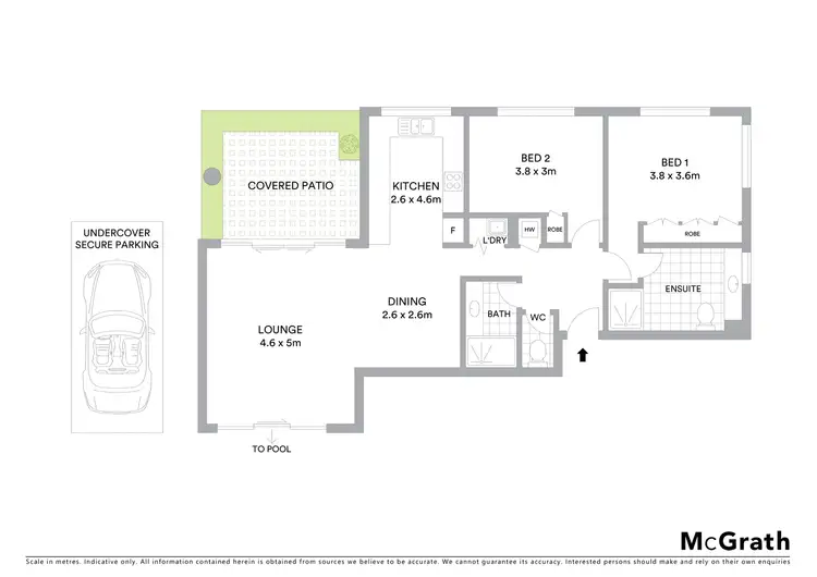 Floorplan of Homely unit listing, 102/1 Edgar Bennett Avenue, Noosa Heads QLD 4567
