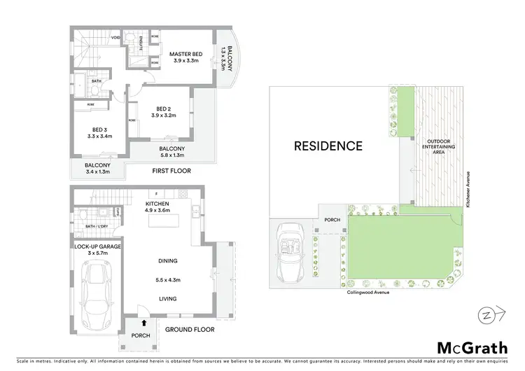 Floorplan of Homely semi-detached listing, 15 Collingwood Avenue, Earlwood NSW 2206