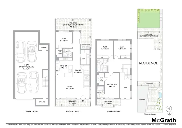 Floorplan of Homely semi-detached listing, 22A Allingham Street, Condell Park NSW 2200