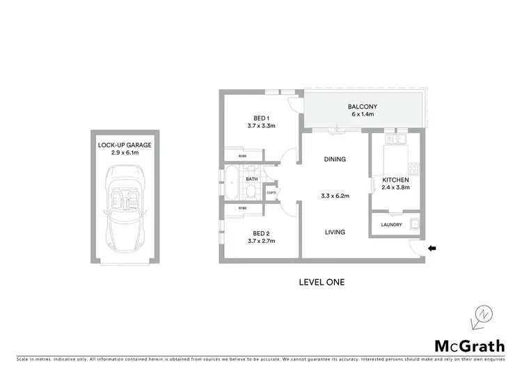 Floorplan of Homely unit listing, 42/103 Homer Street, Earlwood NSW 2206