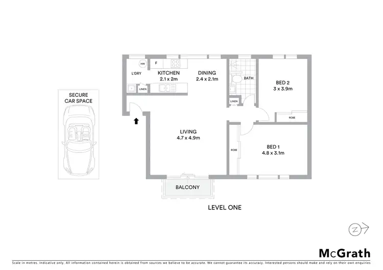 Floorplan of Homely apartment listing, 4/18 Melrose Parade, Clovelly NSW 2031