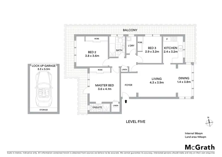 Floorplan of Homely apartment listing, 13/9 Wyagdon Street, Neutral Bay NSW 2089