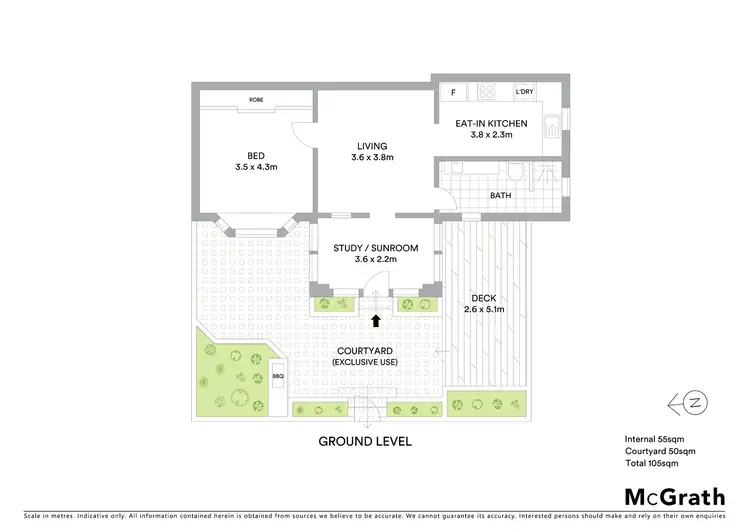 Floorplan of Homely apartment listing, 2/21 Murdoch Street, Cremorne NSW 2090