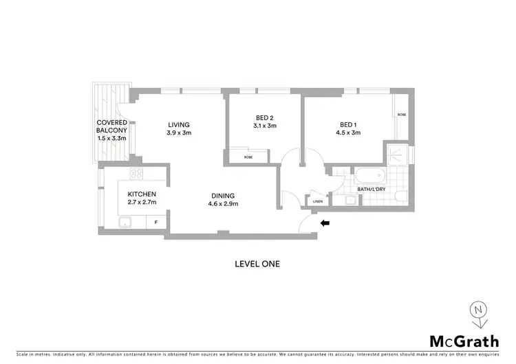Floorplan of Homely apartment listing, 31/16 Ocean Street North, Bondi NSW 2026