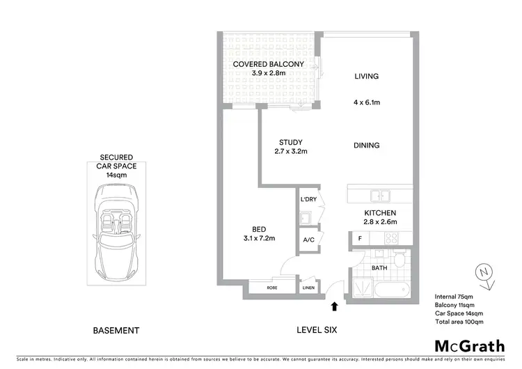 Floorplan of Homely apartment listing, 617/12 Rancom Street, Botany NSW 2019
