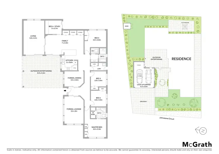 Floorplan of Homely house listing, 55 Johnstone Circuit, Calwell ACT 2905