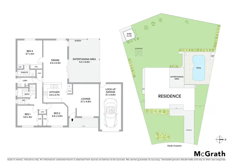 Floorplan of Homely house listing, 21 Hardy Crescent, Mudgee NSW 2850