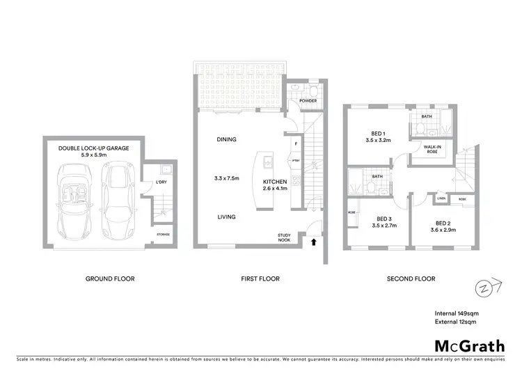 Floorplan of Homely townhouse listing, 3/126 Tyrrell Street, The Hill NSW 2300