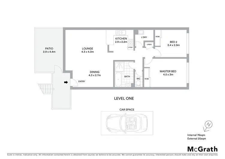 Floorplan of Homely townhouse listing, 16/94 Collett Street, Queanbeyan NSW 2620