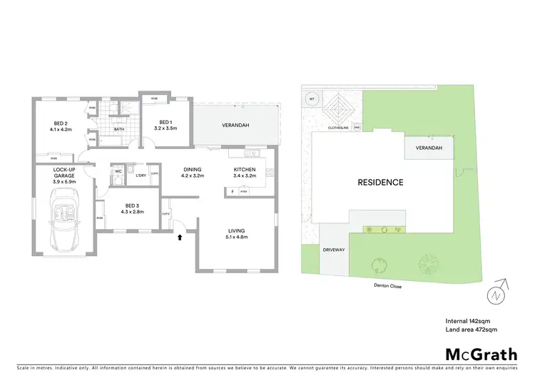 Floorplan of Homely house listing, 1 Denton Close, Mudgee NSW 2850