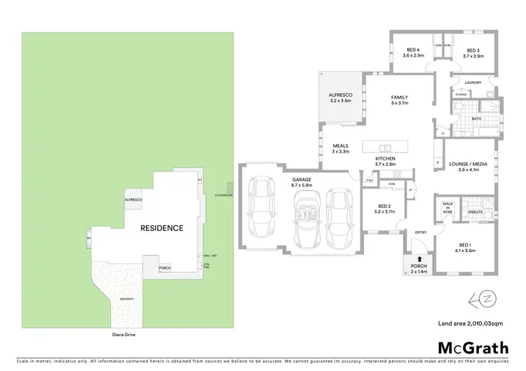 Floorplan of Homely house listing, 8 Diana Drive, Mudgee NSW 2850