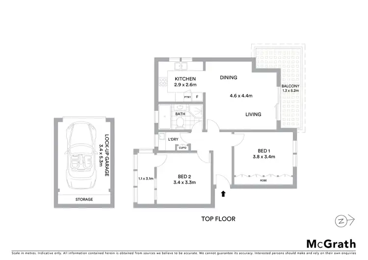 Floorplan of Homely apartment listing, 12/198 Carrington Road, Randwick NSW 2031