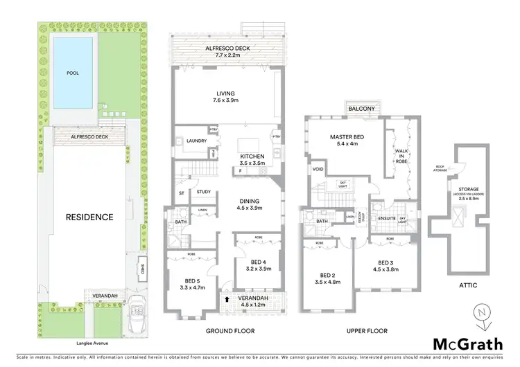 Floorplan of Homely house listing, 7 Langlee Avenue, Waverley NSW 2024