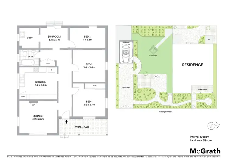 Floorplan of Homely house listing, 36 George Street, Mudgee NSW 2850