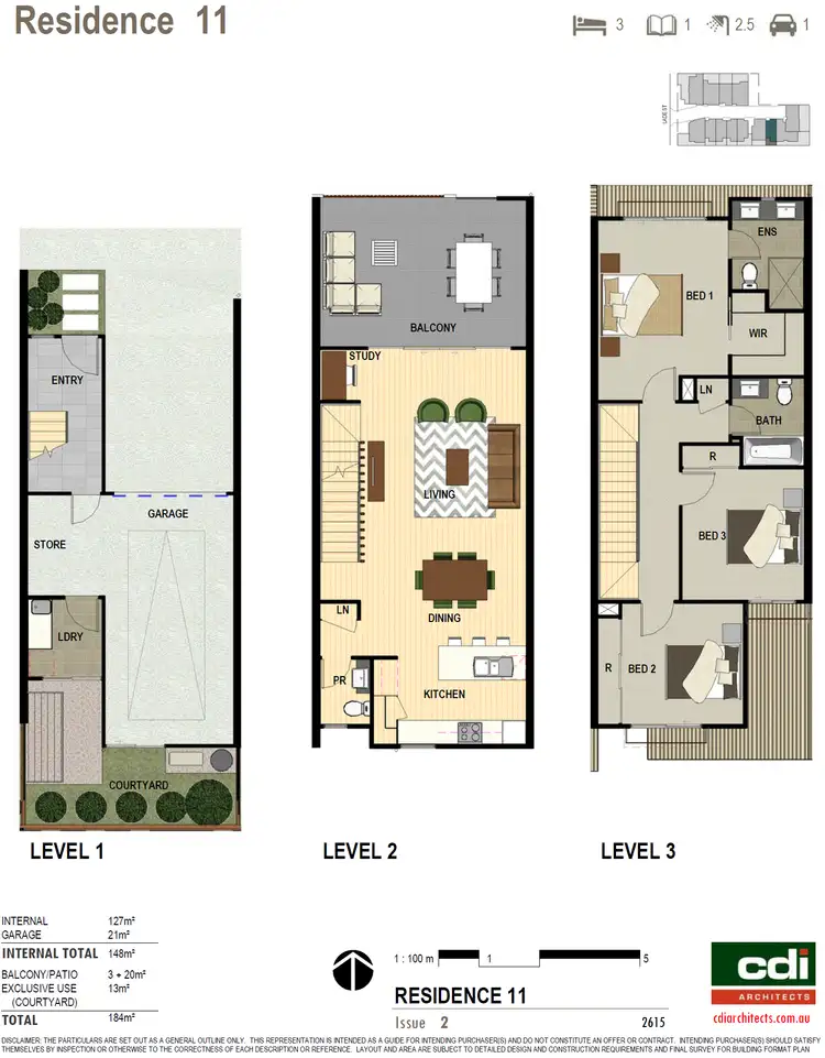 Floorplan of Homely townhouse listing, 11/53 Lade Street, Gaythorne QLD 4051