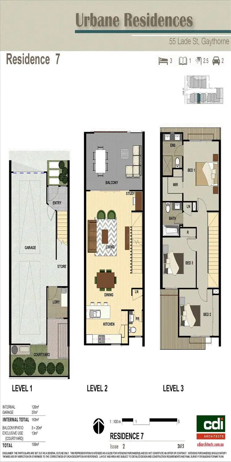 Floorplan of Homely townhouse listing, 7/53 Lade Street, Gaythorne QLD 4051