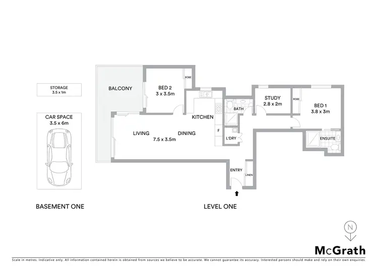 Floorplan of Homely apartment listing, 18/12 Park Avenue, Waitara NSW 2077