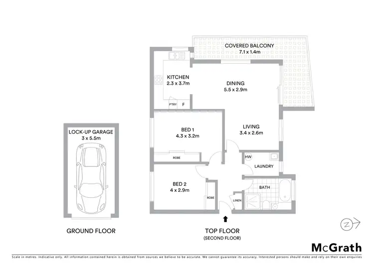 Floorplan of Homely apartment listing, 12/161 Russell Avenue, Dolls Point NSW 2219