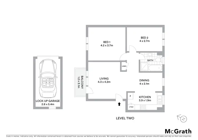 Floorplan of Homely unit listing, 6/26 Wangee Road, Lakemba NSW 2195