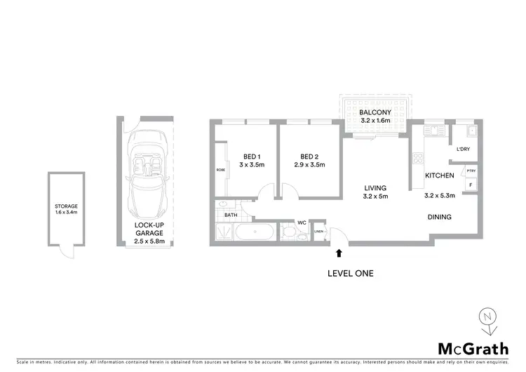 Floorplan of Homely apartment listing, 4/36 Florence Street, Hornsby NSW 2077