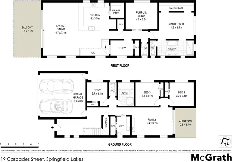 Floorplan of Homely house listing, 19 Cascades Street, Springfield Lakes QLD 4300