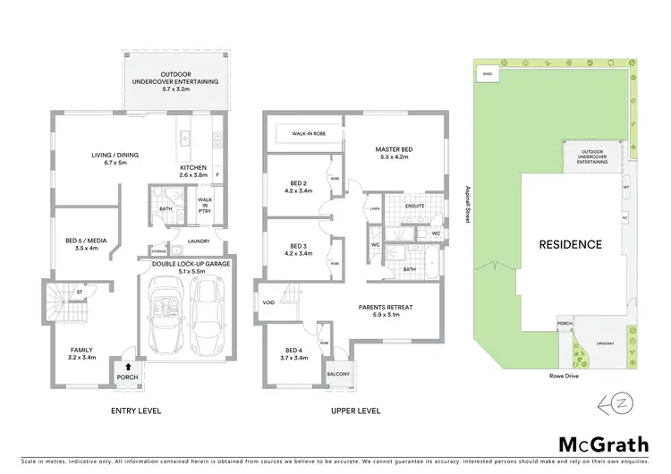 Floorplan of Homely house listing, 34 Rowe Drive, Potts Hill NSW 2143
