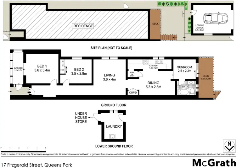 Floorplan of Homely house listing, 17 Fitzgerald Street, Queens Park NSW 2022