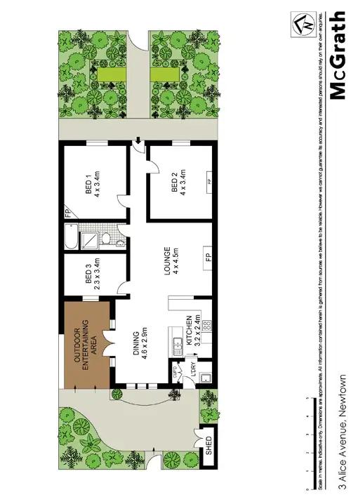 Floorplan of Homely house listing, 3 Alice Avenue, Newtown NSW 2042